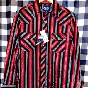 Mens Wrangler Pearl Snap